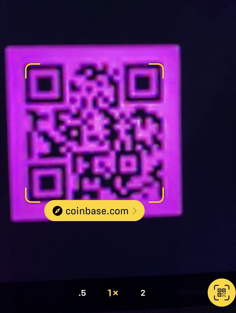 coinbase scan code