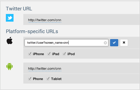 Edit your iOS and Android Deep-Links with URLgenius