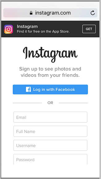 Mobile App Deep Linking to Instagram