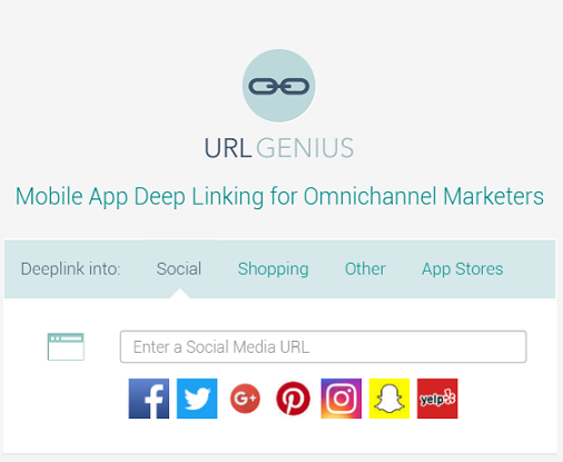 URLgenius deep linking to Snapchat