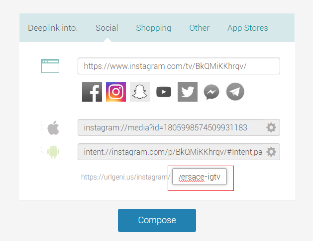 Deep Linking to IGTV or Instagram TV Videos