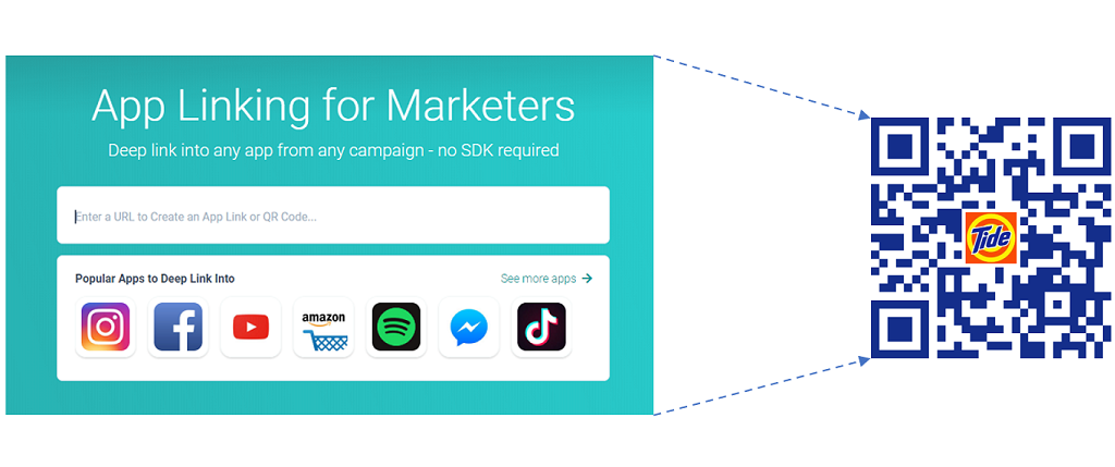 How to Generate One Link to Both App Stores for More Installs and Campaign  Attribution Data - App Deep Linking and QR Codes for , Instagram,  , and Facebook MarketersApp Deep Linking