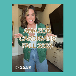 Amazon Influencer Lexie Tucker on TikTok video - text: Amazon cardigans Fall 2023
