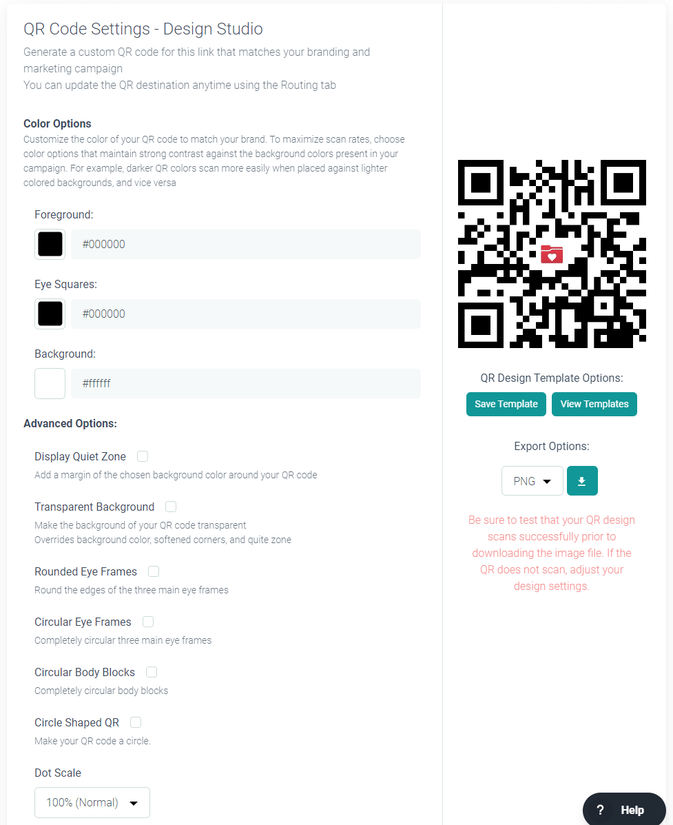 URLgenius-generated MyChart QR code customization