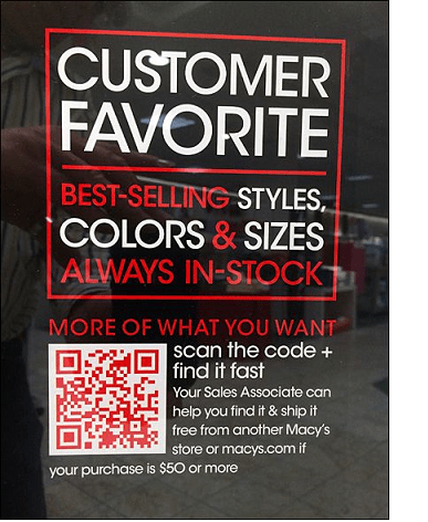 retail QR code ad - text: Customer Favorite / Best-Selling Styles, Colors, and Sizes Always In-Stock 
