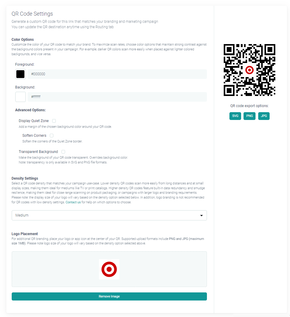 URLgenius-generated Target Plus Marketplace QR code to open app - QR code customization