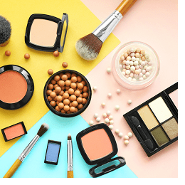 Makeup and makeup brushes 