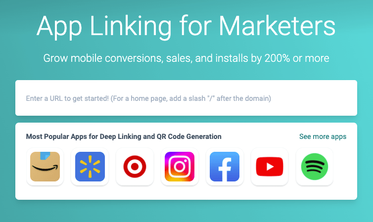 URLgenius home page - Target Plus affiliate app link generator 